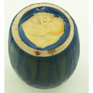 An antique French Art Deco pottery Pierrefonds crystalline glaze Vase C. 1920's