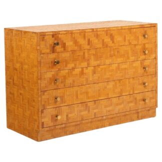 Pressed Bamboo Chest of Drawers by Southern Nurseries, 1970