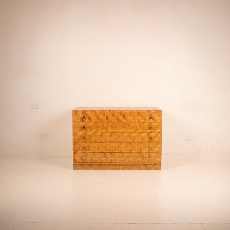 Pressed Bamboo Chest of Drawers by Southern Nurseries, 1970