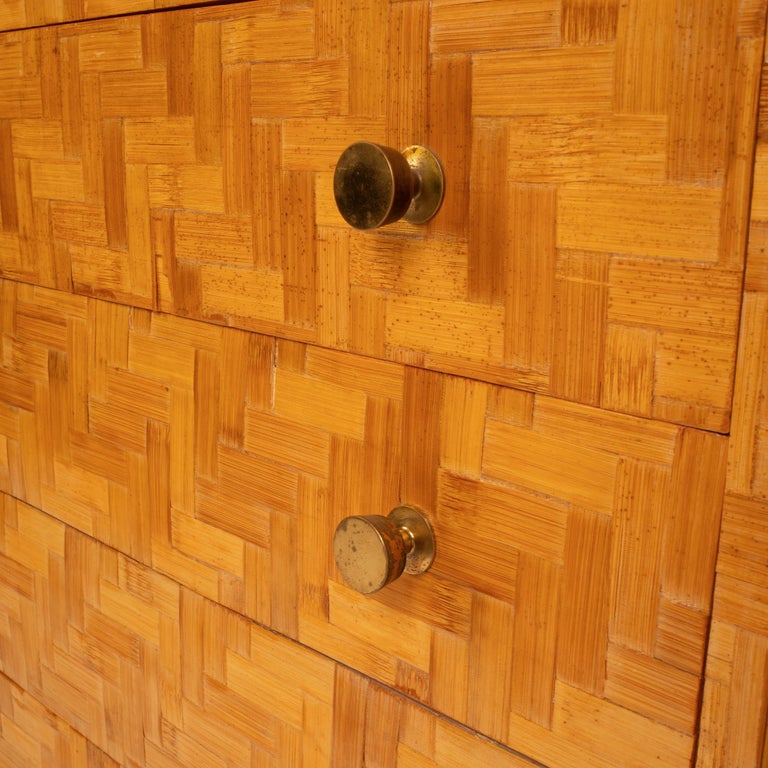 Pressed Bamboo Chest of Drawers by Southern Nurseries, 1970