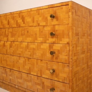 Pressed Bamboo Chest of Drawers by Southern Nurseries, 1970