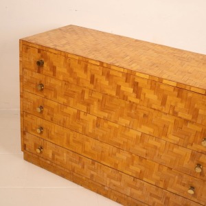 Pressed Bamboo Chest of Drawers by Southern Nurseries, 1970