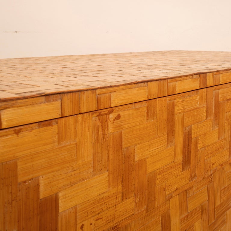 Pressed Bamboo Chest of Drawers by Southern Nurseries, 1970