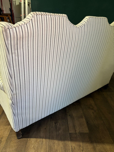 Queen Anne Style Triple Camel Back Sofa