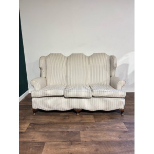 Queen Anne Style Triple Camel Back Sofa