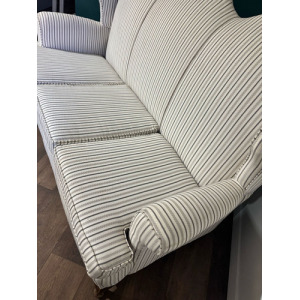 Queen Anne Style Triple Camel Back Sofa