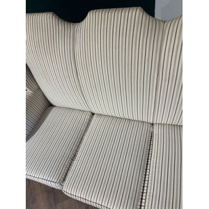 Queen Anne Style Triple Camel Back Sofa