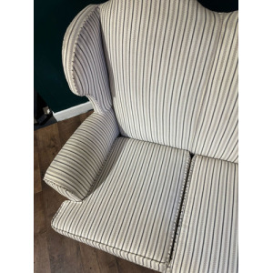 Queen Anne Style Triple Camel Back Sofa