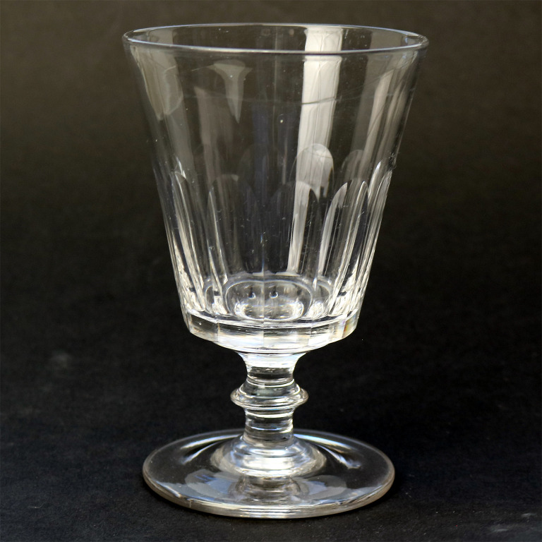 A good antique stemware cut glass Rummer Goblet / Wine Glass C.19thC - Image 2