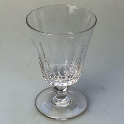 A good antique stemware cut glass Rummer Goblet / Wine Glass C.19thC - Image 6