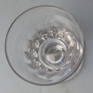 A good antique stemware cut glass Rummer Goblet / Wine Glass C.19thC
