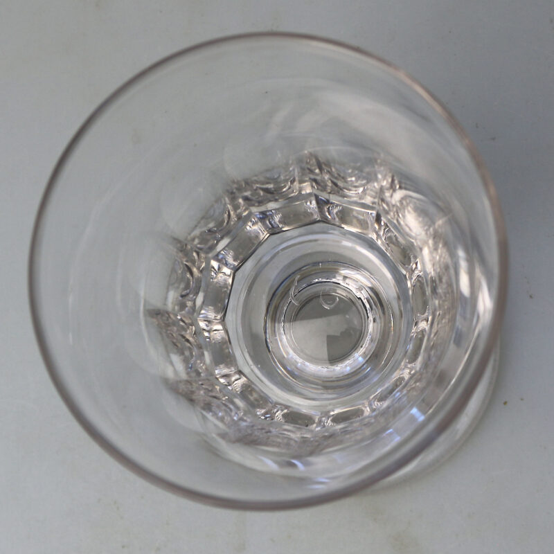 A good antique stemware cut glass Rummer Goblet / Wine Glass C.19thC