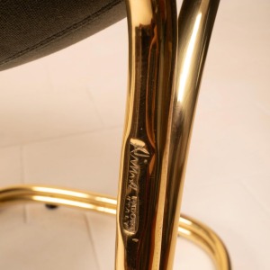 "Sabrina" Brass Chairs Limited Edition by Giorgio Rinaldi for RIMa Padova 1970