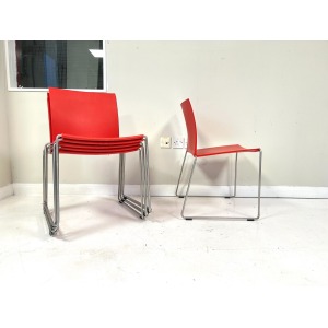 Set of 8, MDF Italia, M1 Stacking Dining Chair