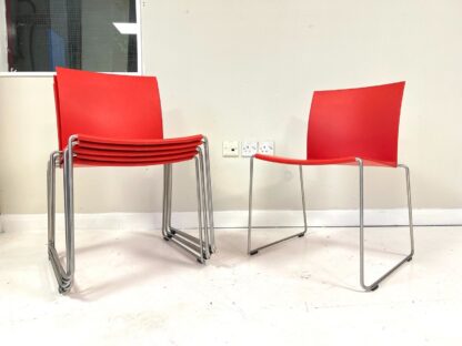 Set of 8, MDF Italia, M1 Stacking Dining Chair
