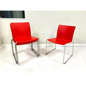Set of 8, MDF Italia, M1 Stacking Dining Chair