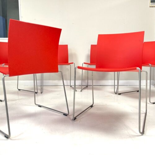 Set of 8, MDF Italia, M1 Stacking Dining Chair