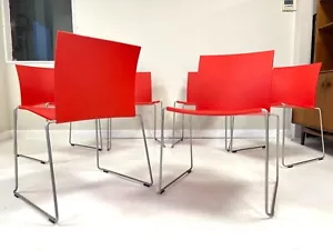Set of 8, MDF Italia, M1 Stacking Dining Chair