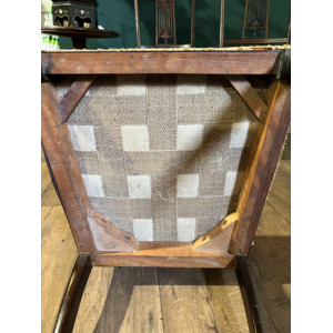 Set Of Four Victorian Inlaid Mahogany Dining Chairs