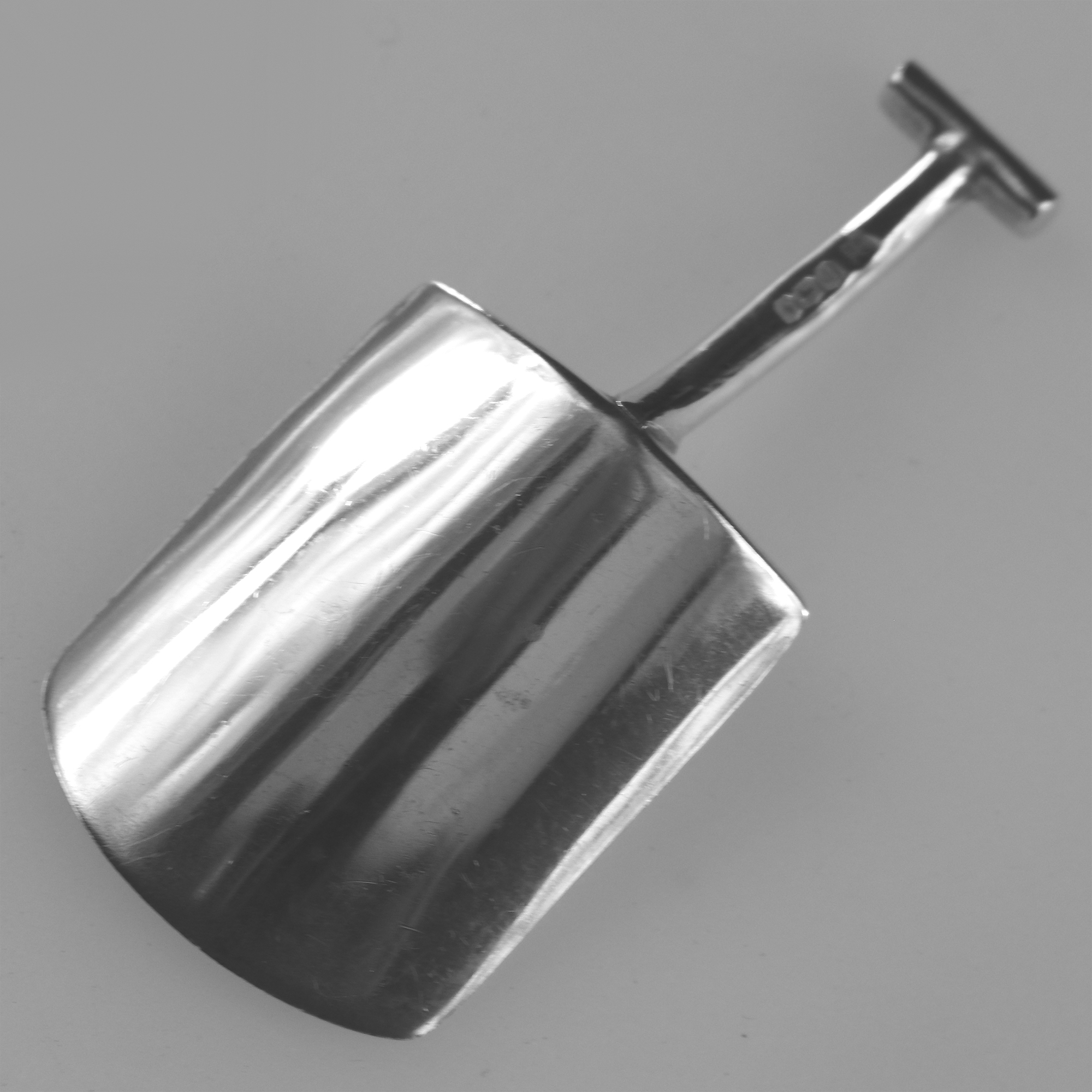Art Deco antique English solid silver novelty Spade form Caddy Spoon C.1921