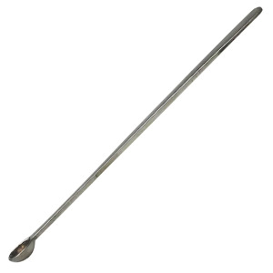 An unusual antique hand made silver / white metal Spice Spoon C.20thC