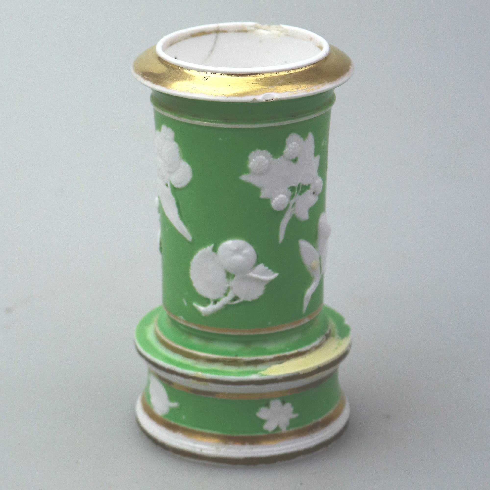 A very unusual antique Georgian Spode porcelain Spill Vase 2909 C.early 19thC