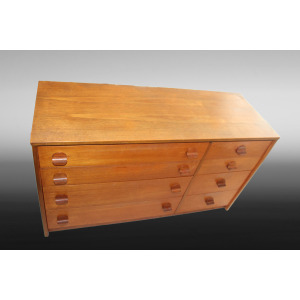 Mid Century Vintage STAG Teak Chest of 8 Drawers