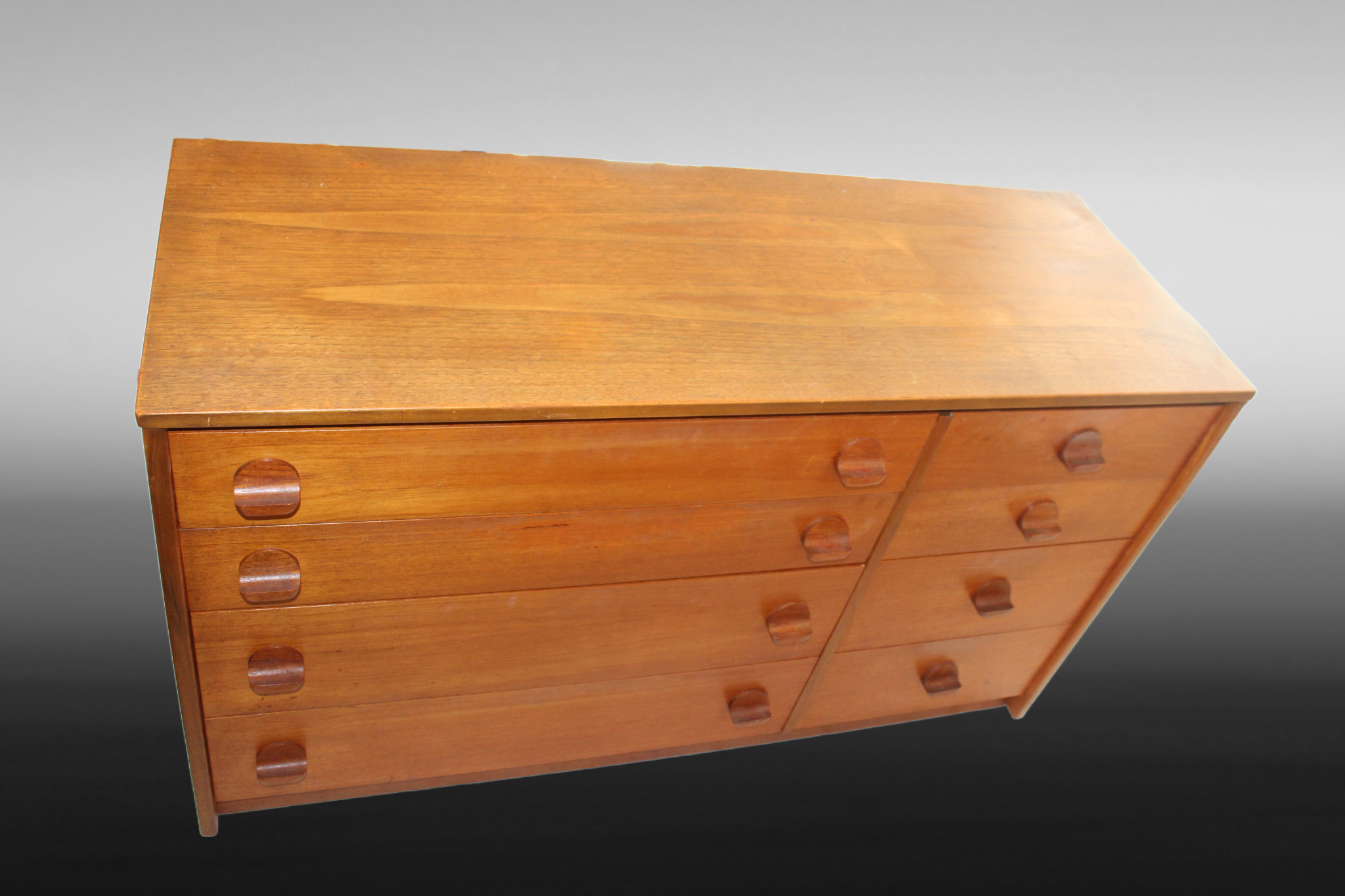 Mid Century Vintage STAG Teak Chest of 8 Drawers