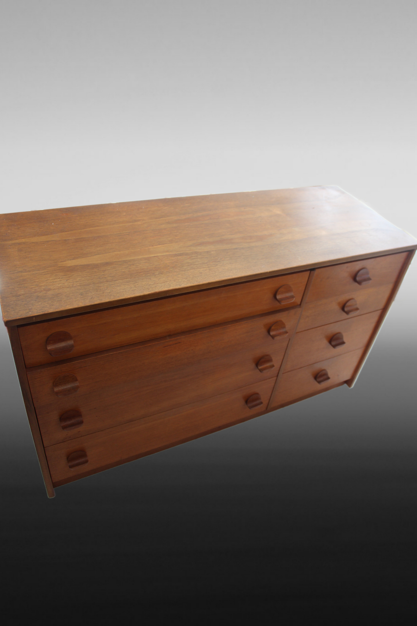 Mid Century Vintage STAG Teak Chest of 8 Drawers