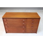Mid Century Vintage STAG Teak Chest of 8 Drawers