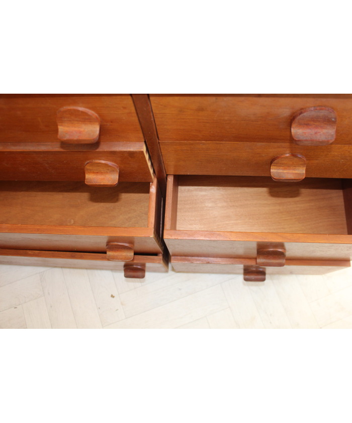 Mid Century Vintage STAG Teak Chest of 8 Drawers