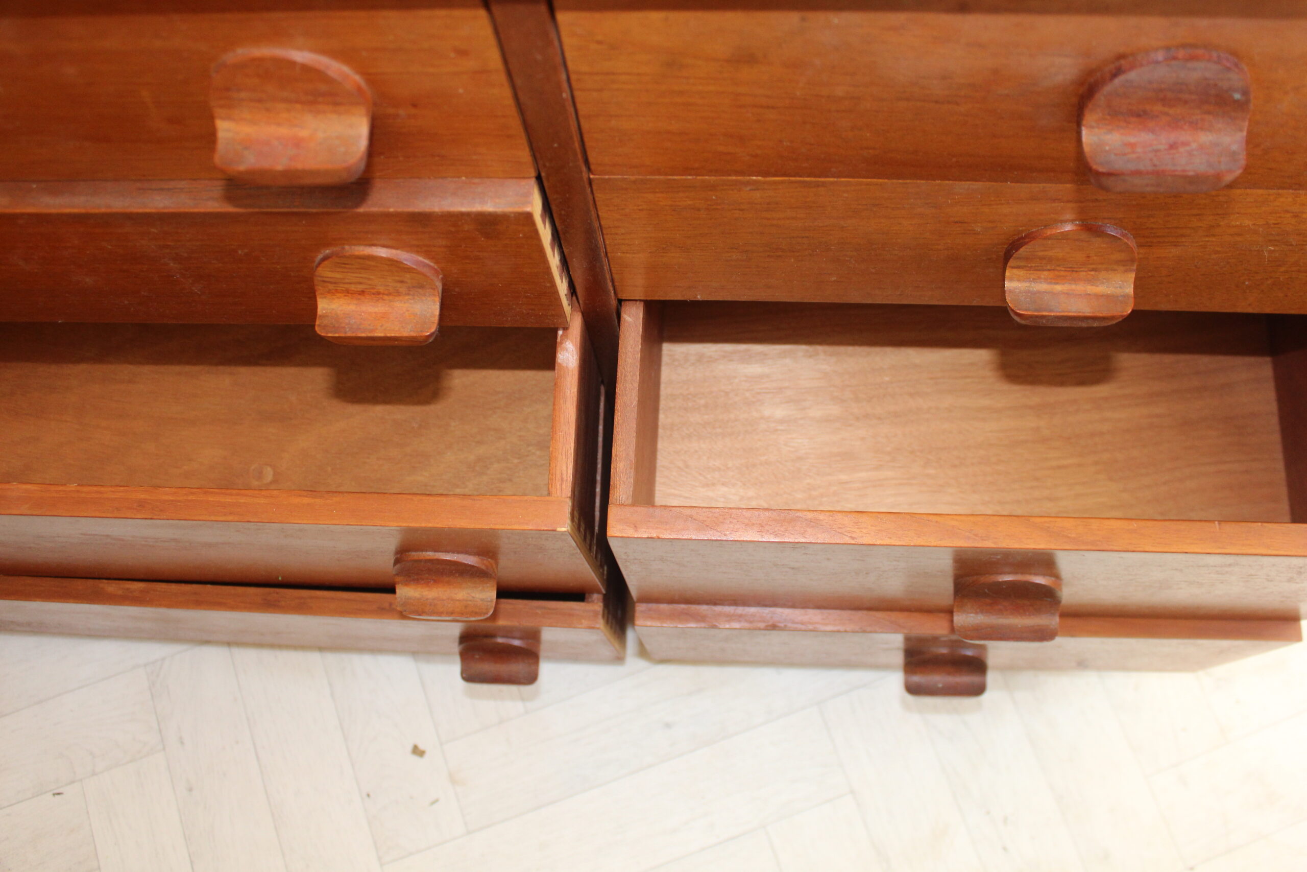 Mid Century Vintage STAG Teak Chest of 8 Drawers