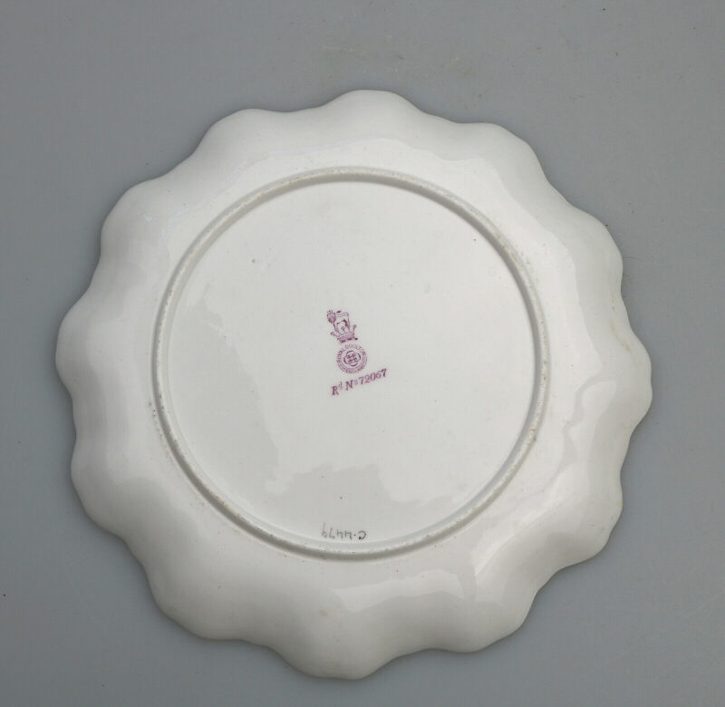 An exceptional & scarce antique Royal Doulton porcelain & Walker & Hall Strawberry Dessert Stand C.1887