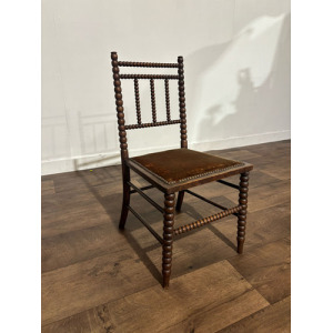 Victorian Mahogany Bobbin leg child's chair