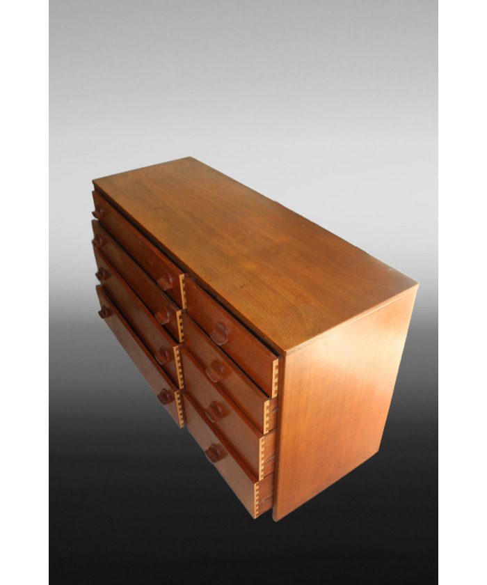 Mid Century Vintage STAG Teak Chest of 8 Drawers