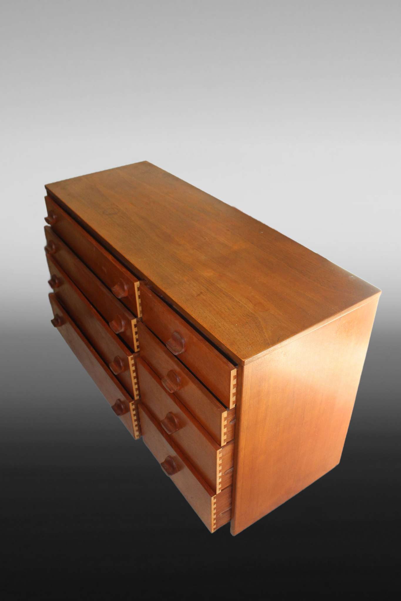Mid Century Vintage STAG Teak Chest of 8 Drawers