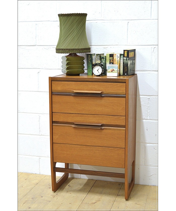 vintage chest of drawers teak Meredew danish mid century UK DELIVERY