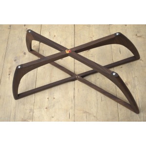 vintage coffee table teak G Plan spider glass top mid century danish DELIVERY