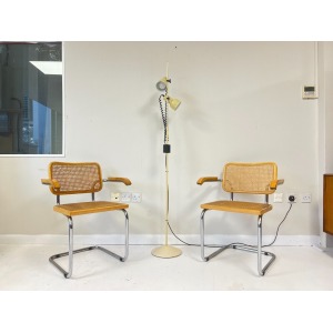 Vintage Cream Twin Spotlight Lamp