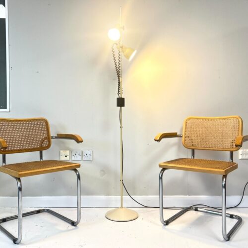 Vintage Cream Twin Spotlight Lamp