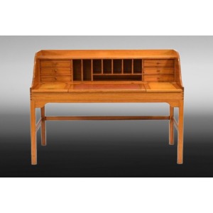 Mid-Century Danish Pine Desk by Andreas Hansen
