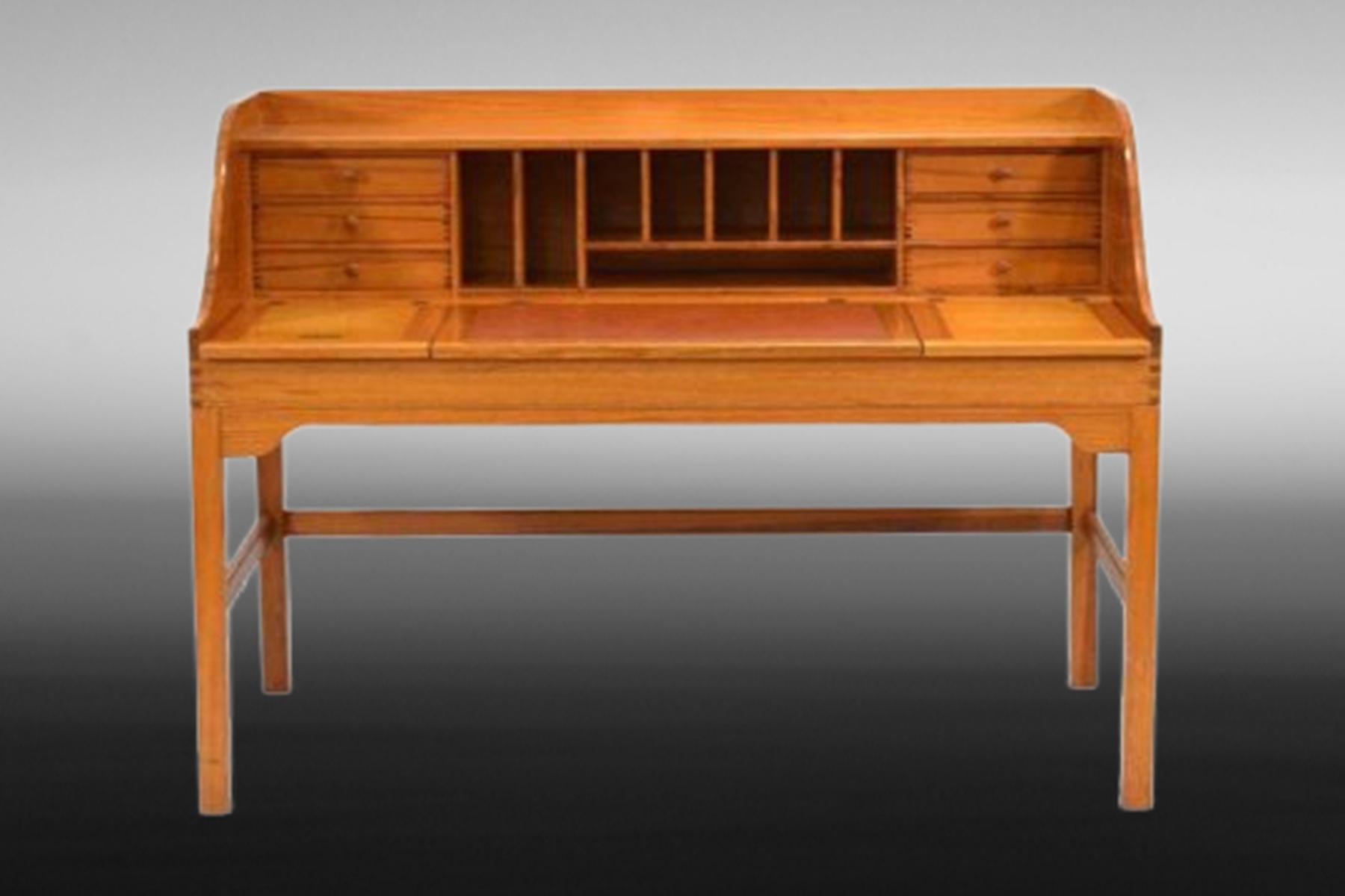 Mid-Century Danish Pine Desk by Andreas Hansen