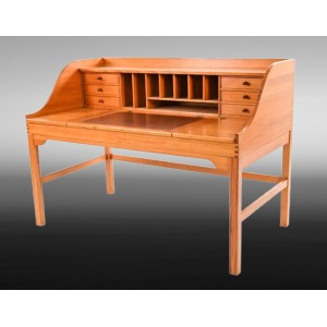 Mid-Century Danish Pine Desk by Andreas Hansen