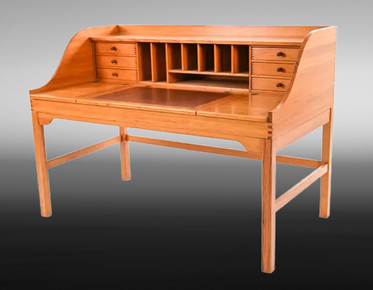 Mid-Century Danish Pine Desk by Andreas Hansen