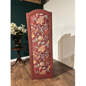 Vintage Fabric Covered Three Fold Dressing Screen