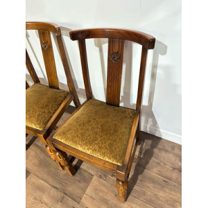 Vintage Honey Oak Dining Chairs