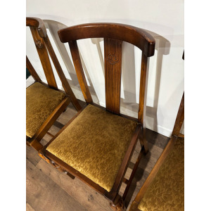 Vintage Honey Oak Dining Chairs