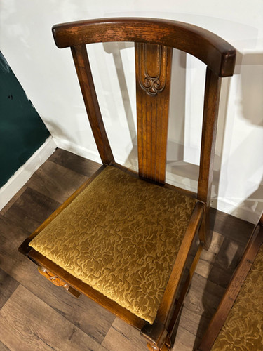 Vintage Honey Oak Dining Chairs