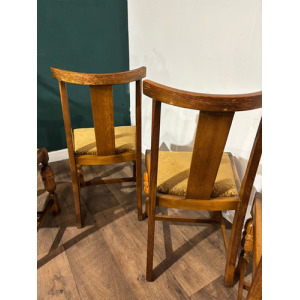 Vintage Honey Oak Dining Chairs