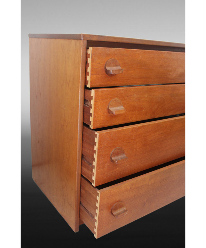 Mid Century Vintage STAG Teak Chest of 8 Drawers